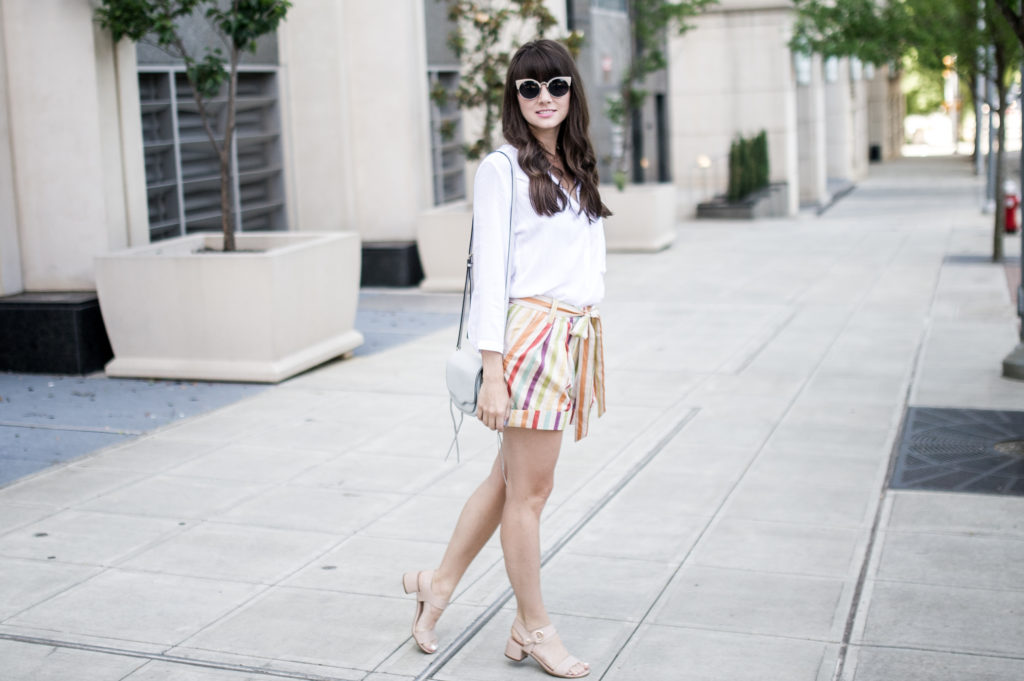 anthropologie striped shorts retro-2