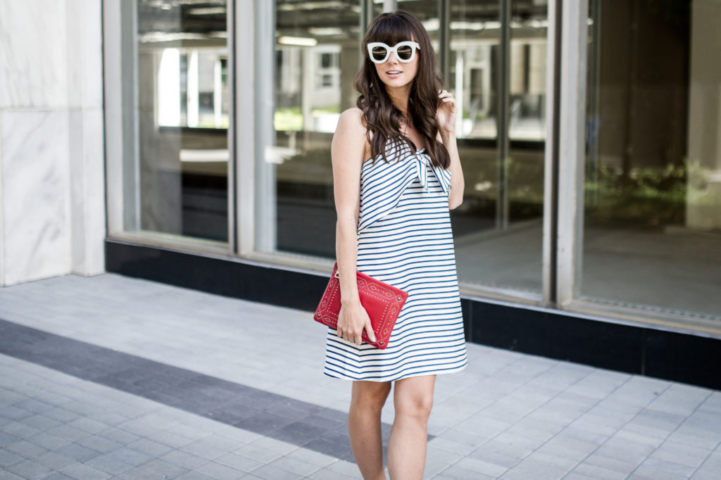 fourth of july outfit idea anthropologie bow dress-5