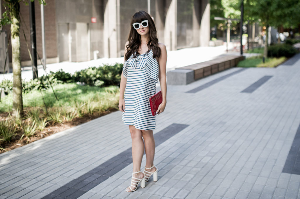 fourth of july outfit idea anthropologie bow dress-7