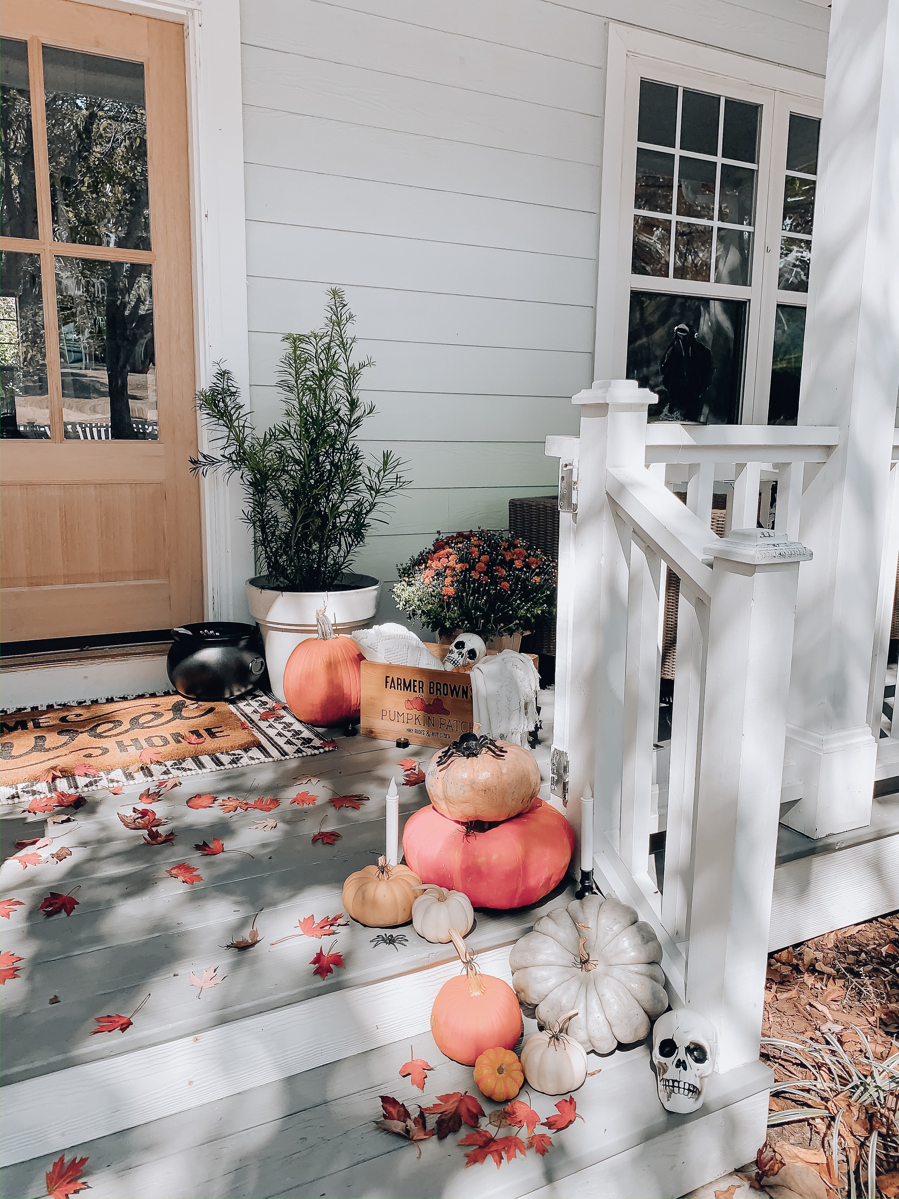 Front Porch Halloween Decor - THE M.A. TIMES